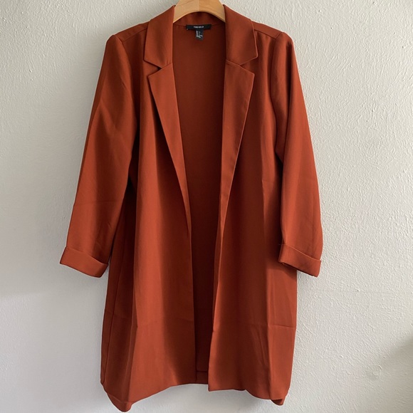 Forever 21 Jackets & Blazers - Long Burnt Orange Blazer